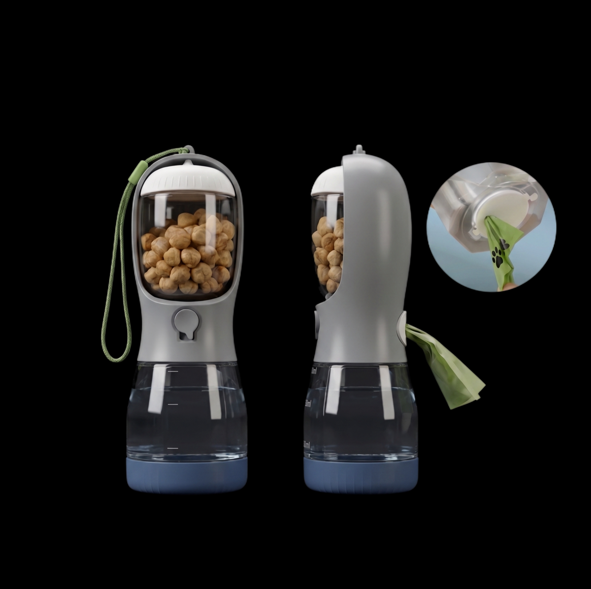 3-in-1 Portable Dog Water Bottle