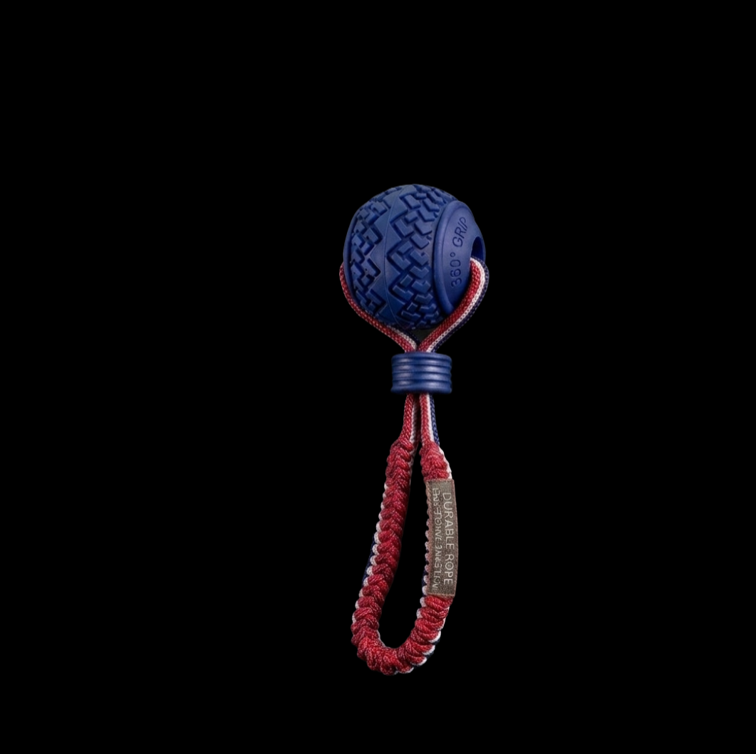 Interactive Dog Chew Ball with Rope
